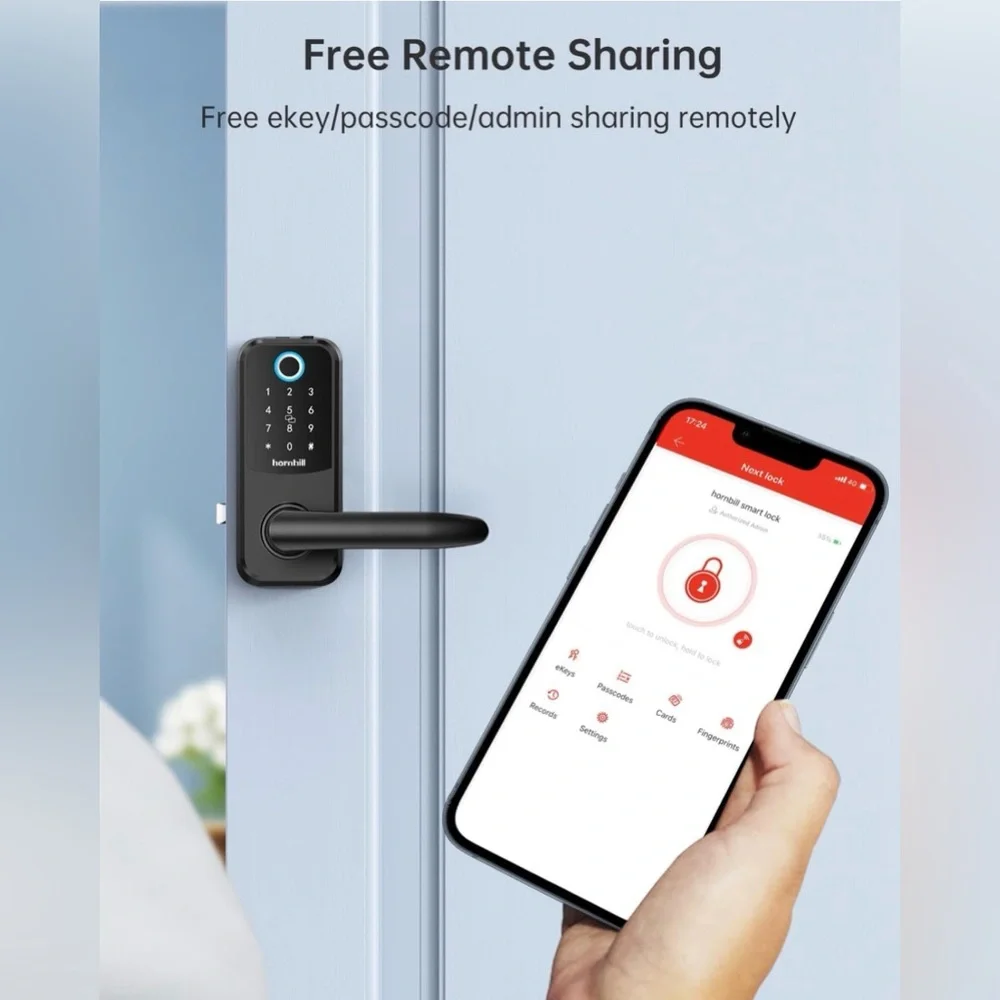 Smart Lock Keyless Entry with Handle - Picture 4 of 9